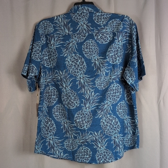 Simply Southern Blue Pineapple Casual Button Down Shirt - Picture 2 of 7